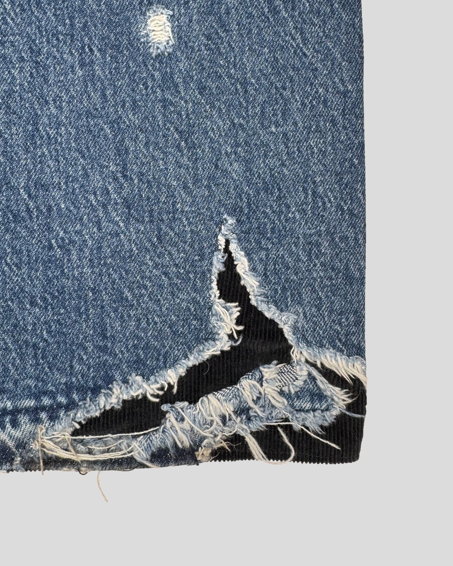 Corduroy Patch Denim