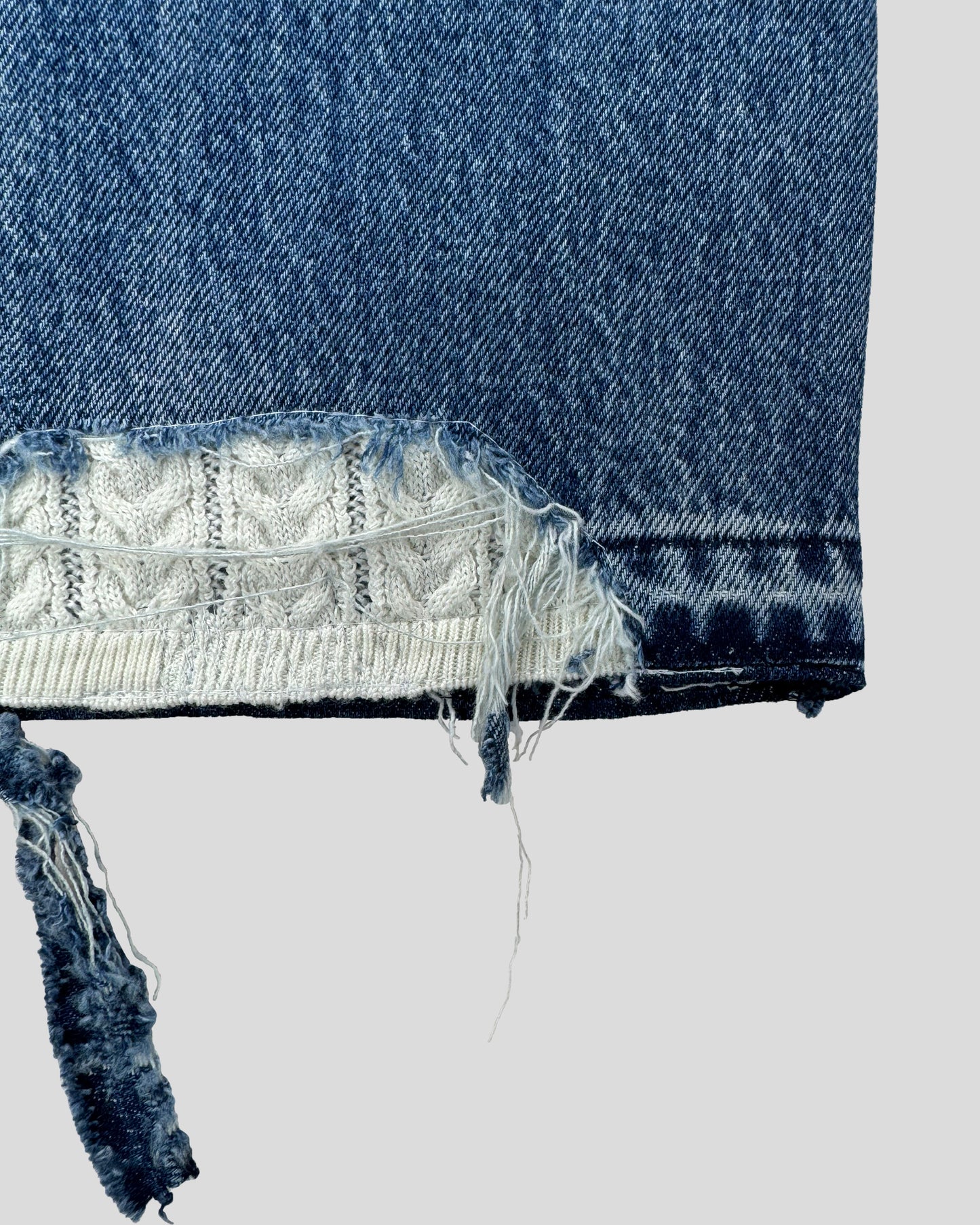 Sweater Repaired Denim