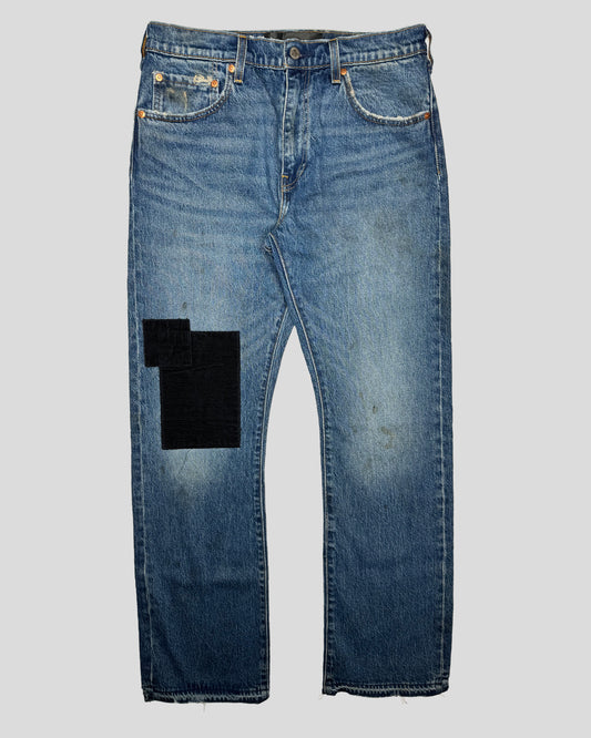 Corduroy Patch Denim