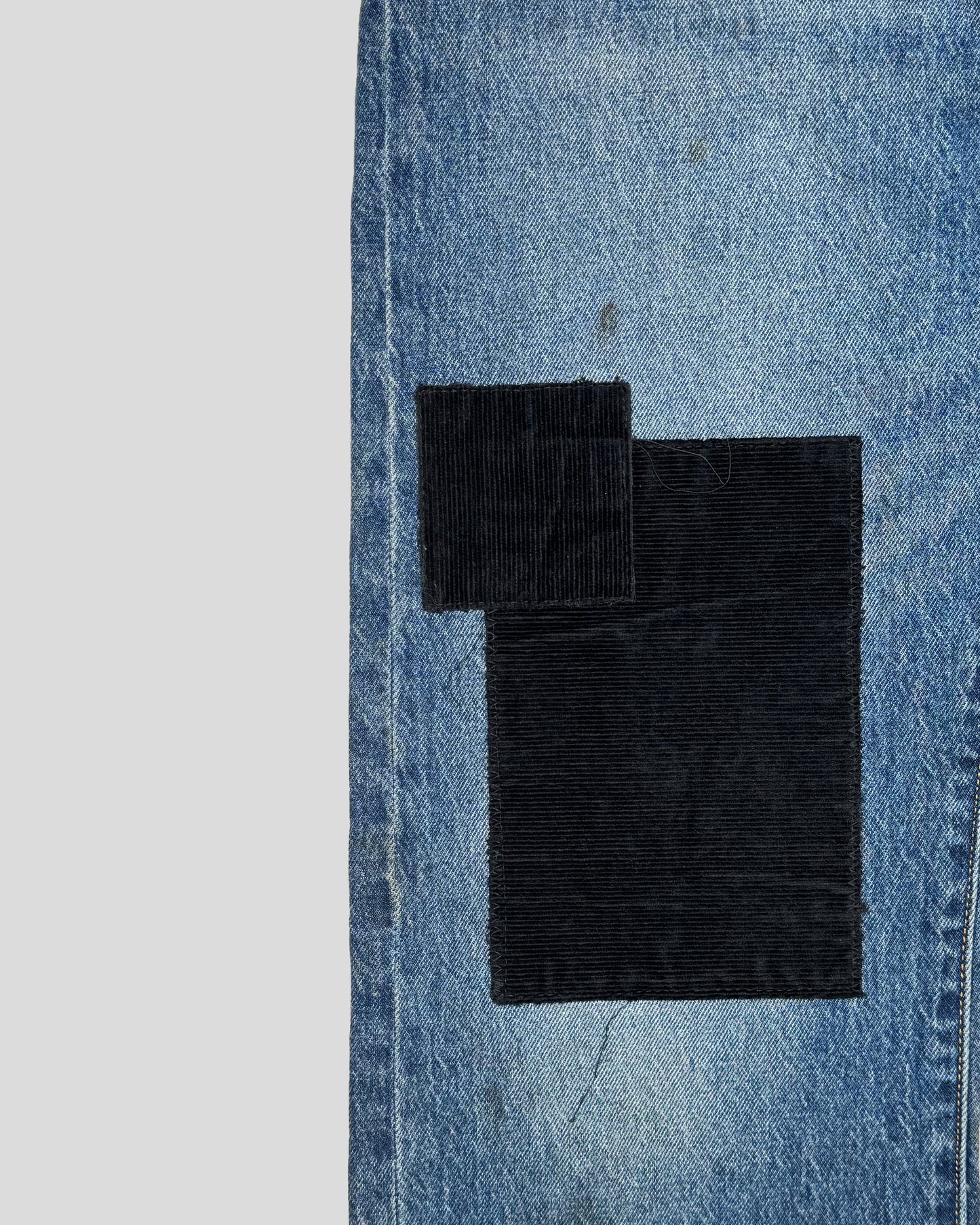 Corduroy Patch Denim